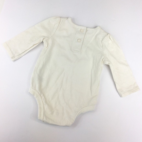 NWOT Cherokee Off White Long Sleeved Lace Onesie - Picture 2 of 5